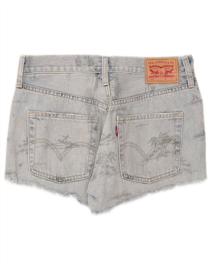 Levi's Womens 501 denimshorts W26 Små blå bomuld