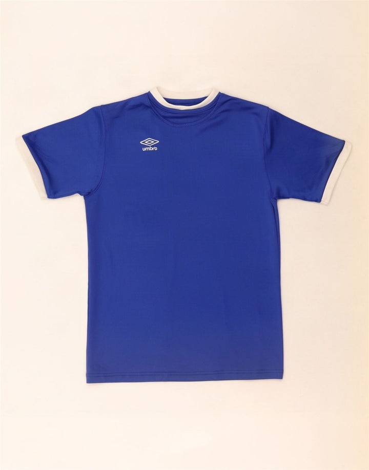 Umbro Herre T-Shirt Top Lille Blå Polyester