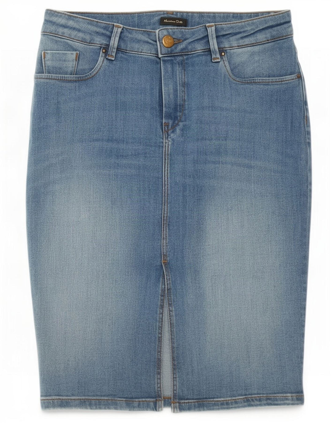 Massimo Dutti Dame Denim Nederdel EU 38 Lille W28 Blå