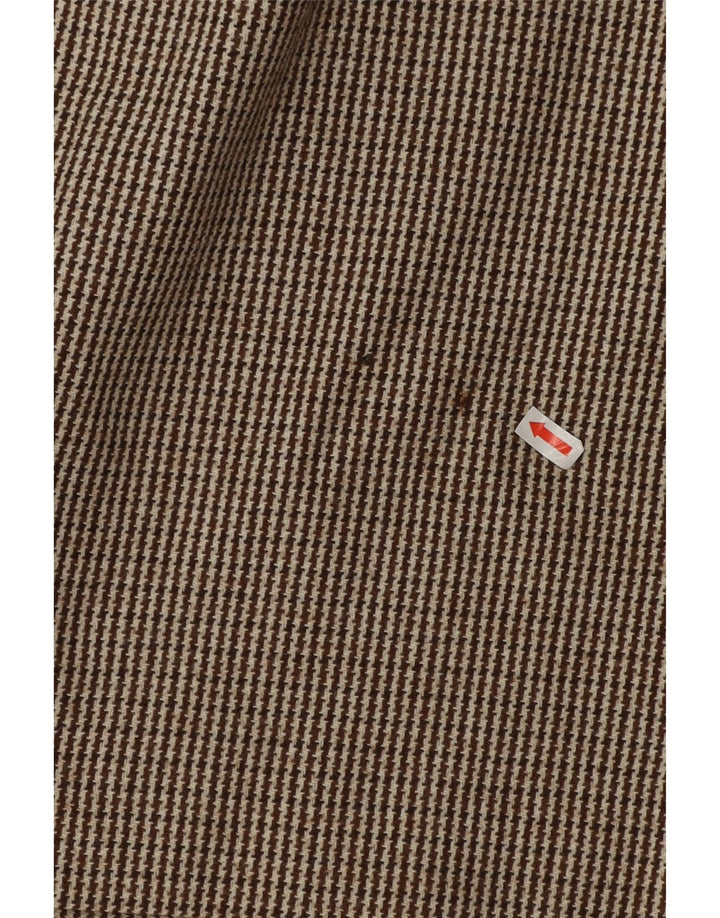 Genny Womens 2-knaps 2-delt nederdelsæt UK 14 Medium W32 Brown Houndstooth
