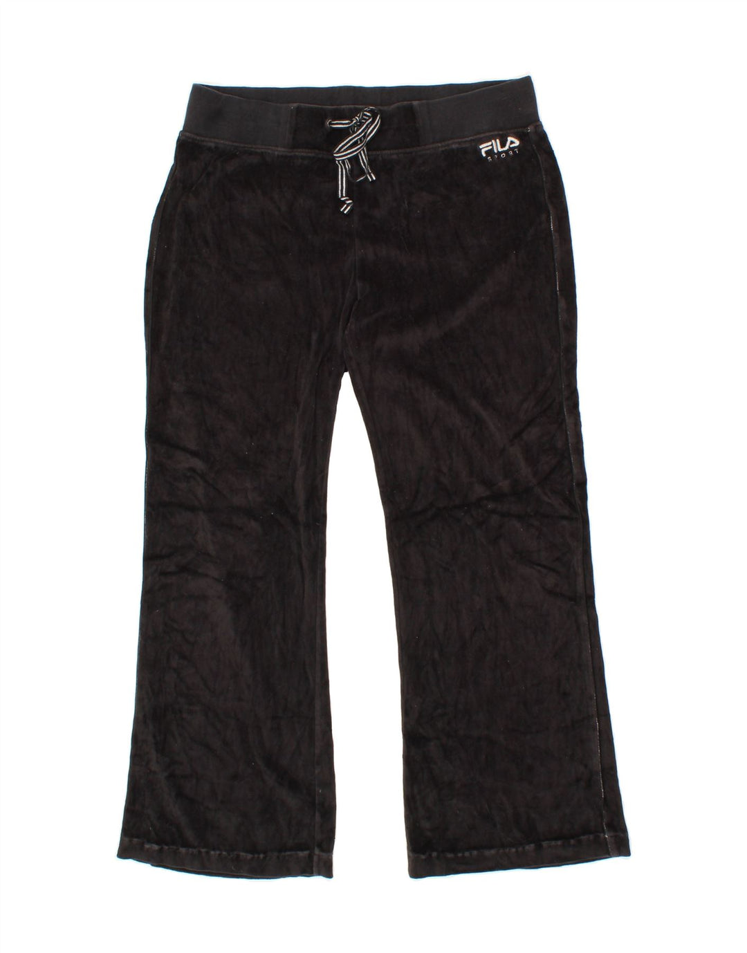 FILA Womens Tracksuit Trousers UK 14 Medium  Black Cotton Vintage Fila and Second-Hand Fila from Messina Hembry 