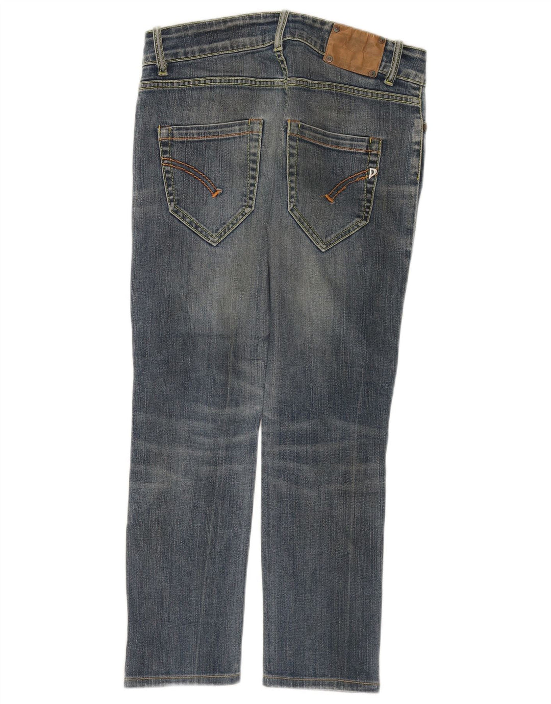 Dondup Dame Straight Jeans W29 L28 Blå Bomuld
