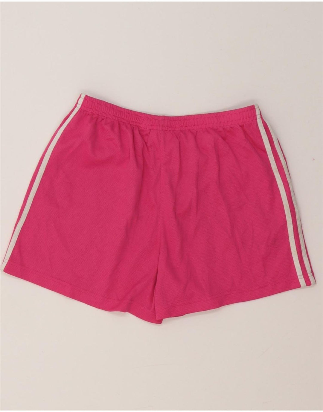 ADIDAS sportsshorts til kvinder UK 14 Medium Pink Polyester