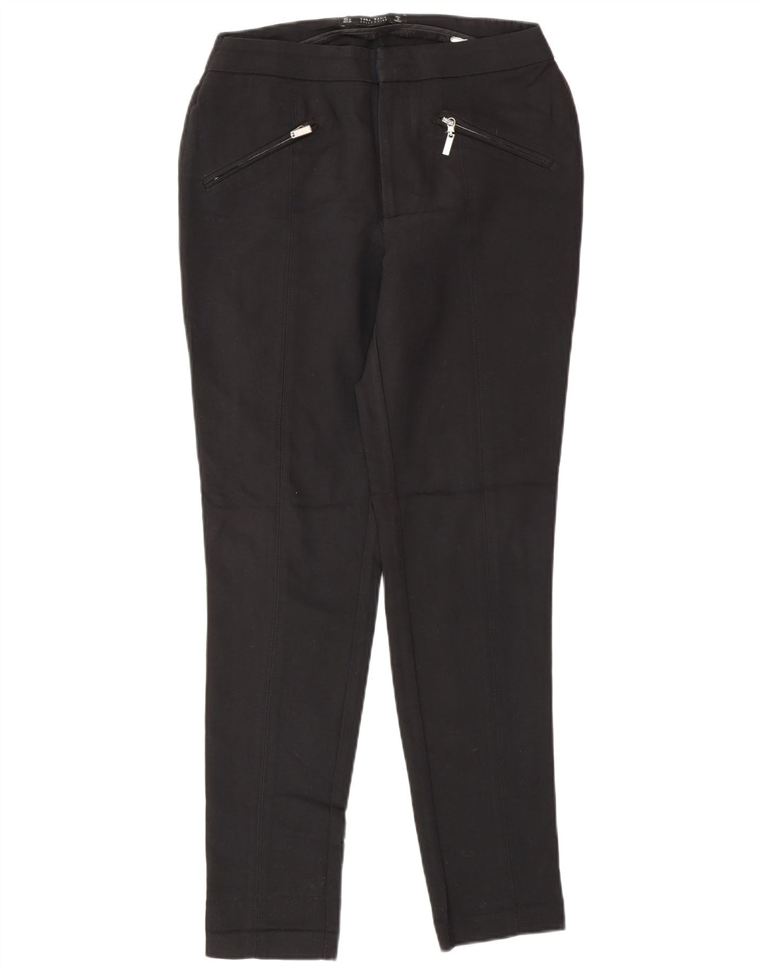 Zara Dame Slim Casual Bukser Medium W28 L28 Sort
