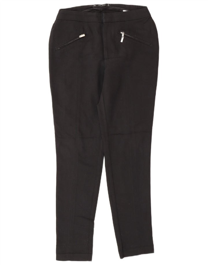 Zara Dame Slim Casual Bukser Medium W28 L28 Sort
