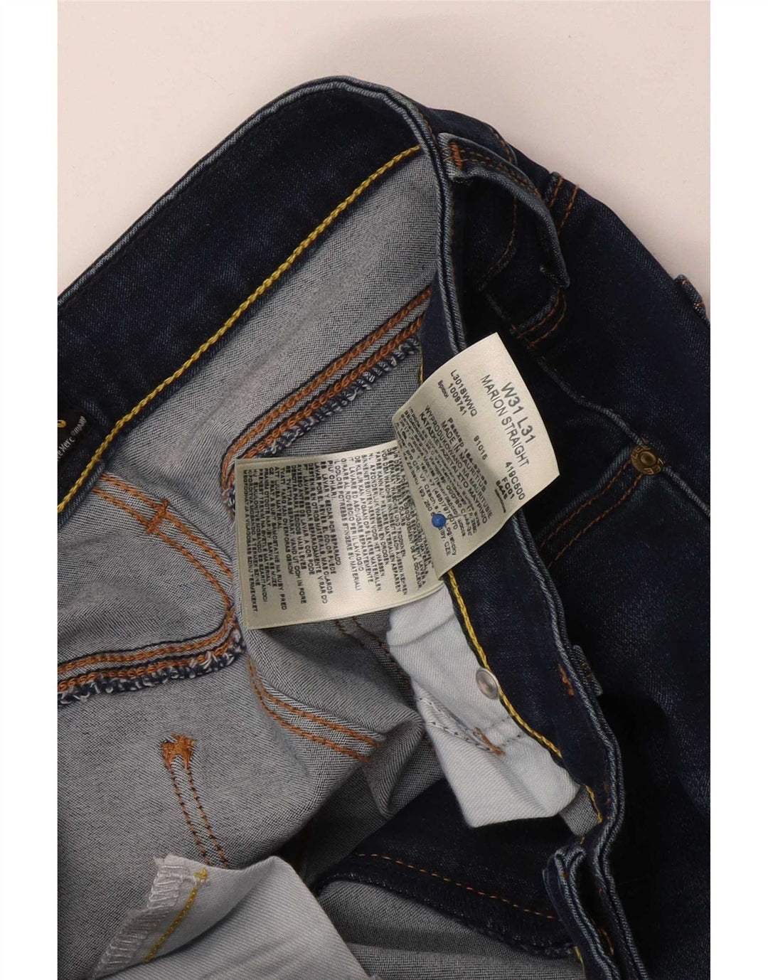 Lee Dame Marion Straight Jeans W31 L31 Blå Bomuld