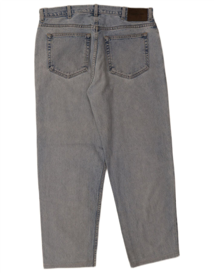 Calvin Klein Straight Jeans til mænd W36 L27 blå bomuld