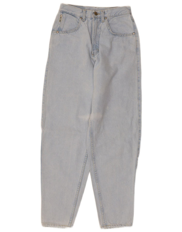 Mustang kvinders højtaljede koniske jeans W27 L28 blå bomuld