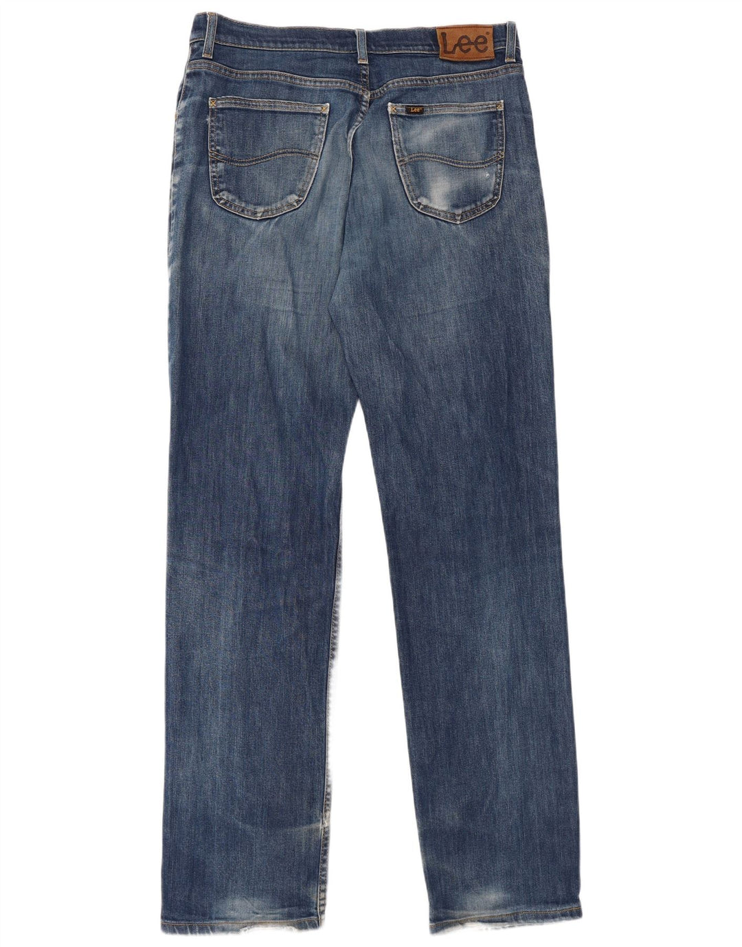 LEE Herre Brooklyn Straight Jeans W36 L36 Blå Bomuld