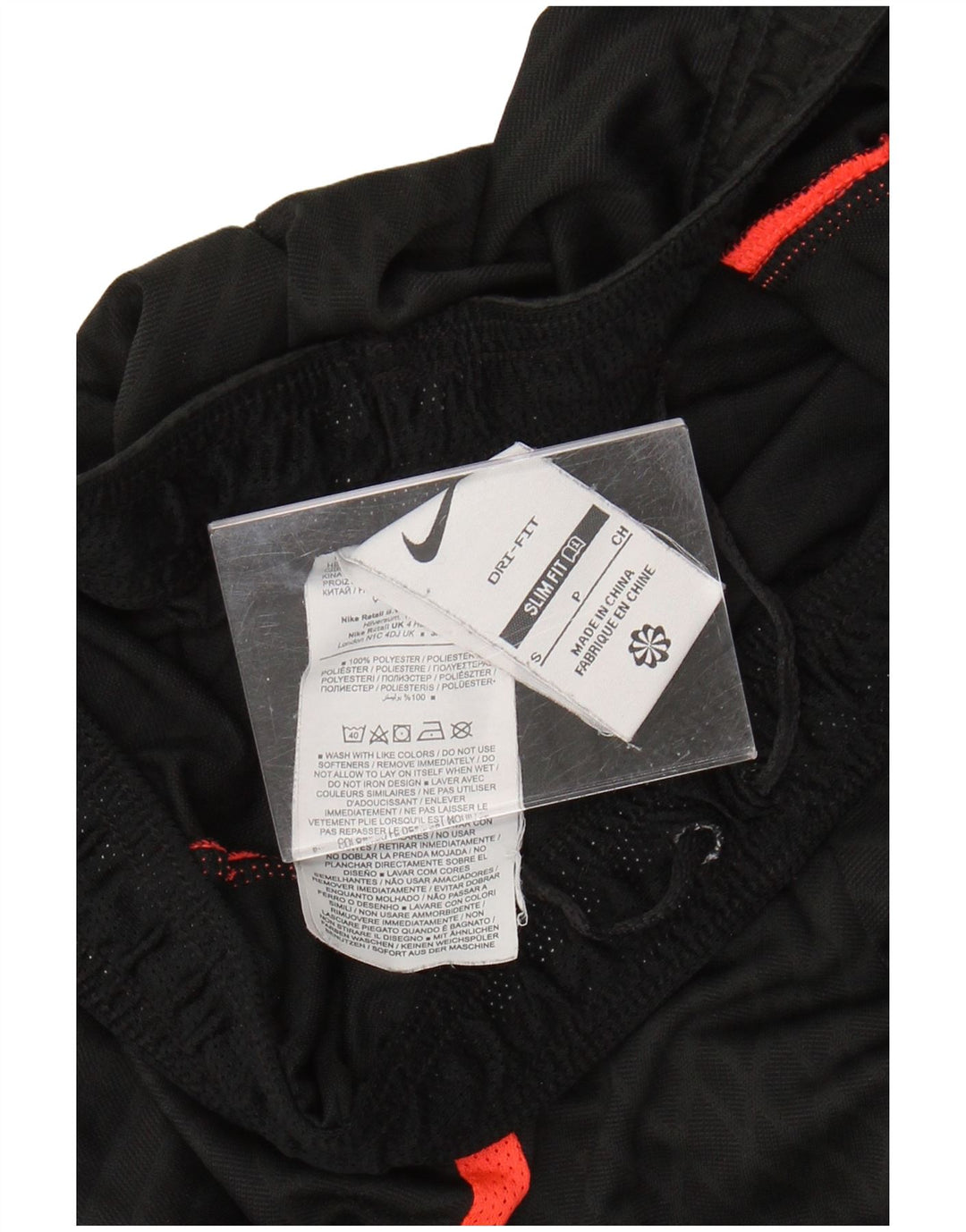 NIKE Herre Dri Fit Slim Fit Sportshorts Små sorte Colourblock Polyester