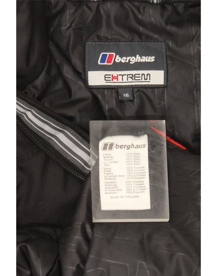 Berghaus Dame Windbreaker Jacket UK 16 Large Black Nylon