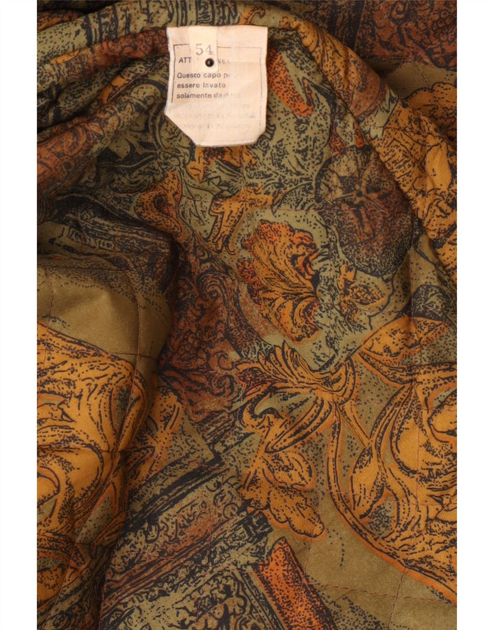 Vintage herre læderjakke IT 54 2XL Brun