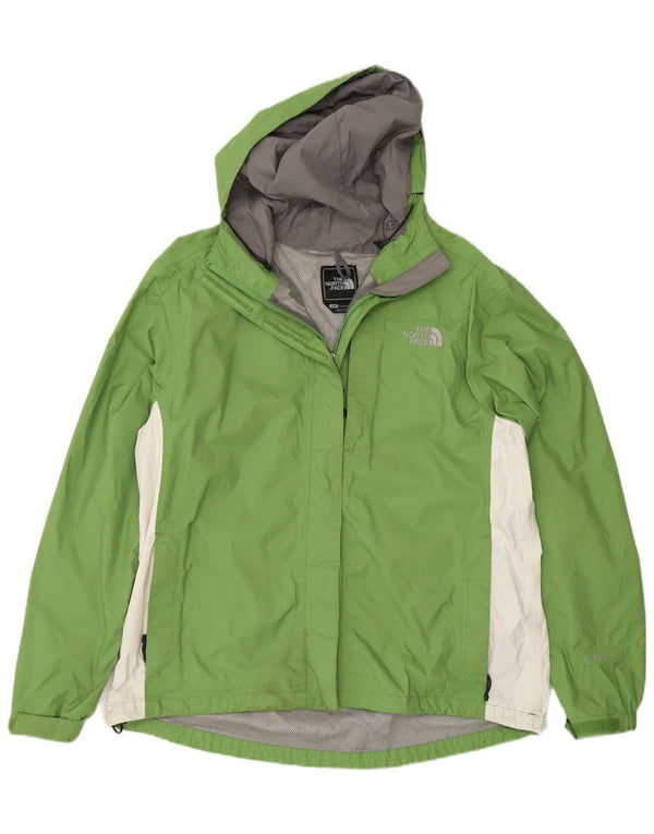 The North Face Regnjakke med hætte til kvinder UK 16 Large Green Colourblock