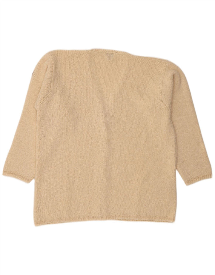 Fly 3 Dame Oversized Cardigan Sweater IT 46 Stor Beige Uld
