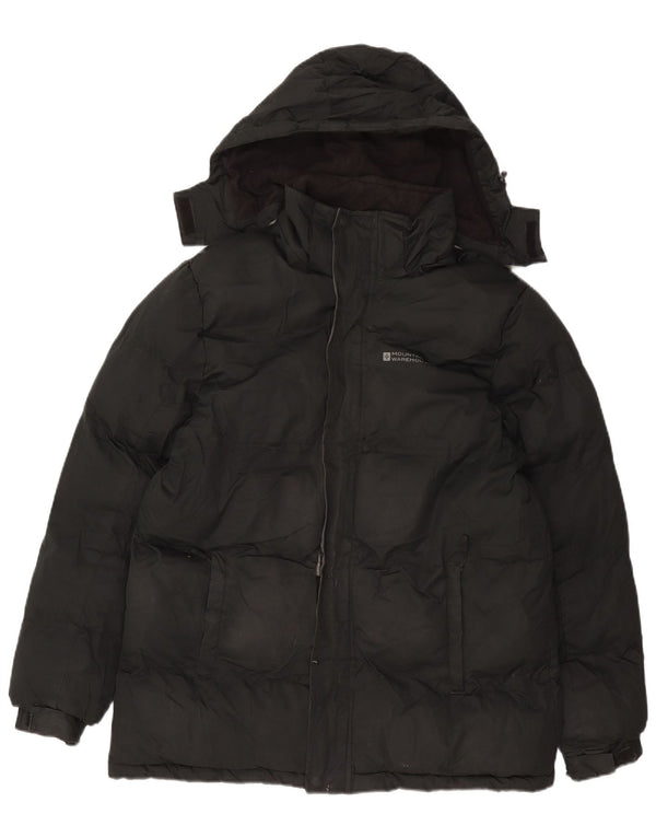 Mountain Warehouse Herre hættepolstret jakke UK 38 Medium Sort Polyester