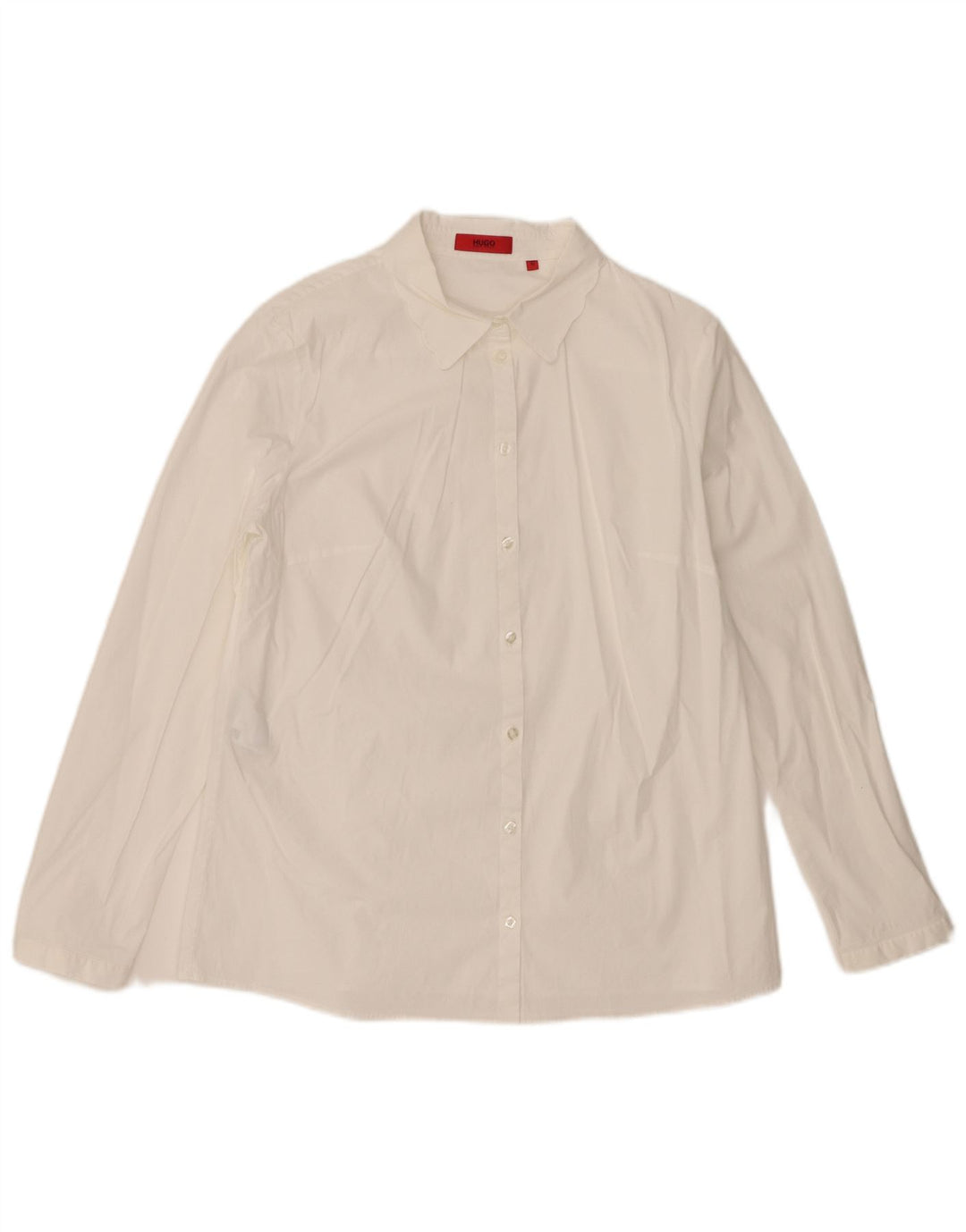Hugo Boss Dameskjorte IT 42 Medium Hvid Bomuld