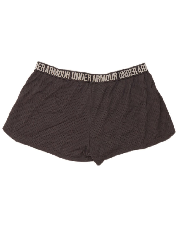 UNDER ARMOUR Womens Graphic Sport Shorts UK 18 XL  Grey