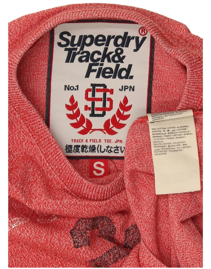 Superdry Grafisk T-shirt-top til mænd, lille rødflettet bomuld