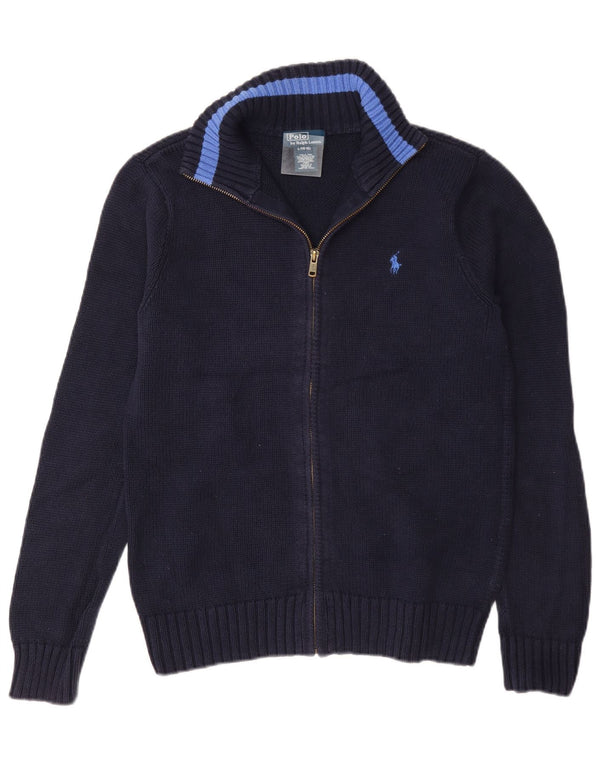 Polo Ralph Lauren drenge cardigan sweater 14-15 år stor marineblå bomuld