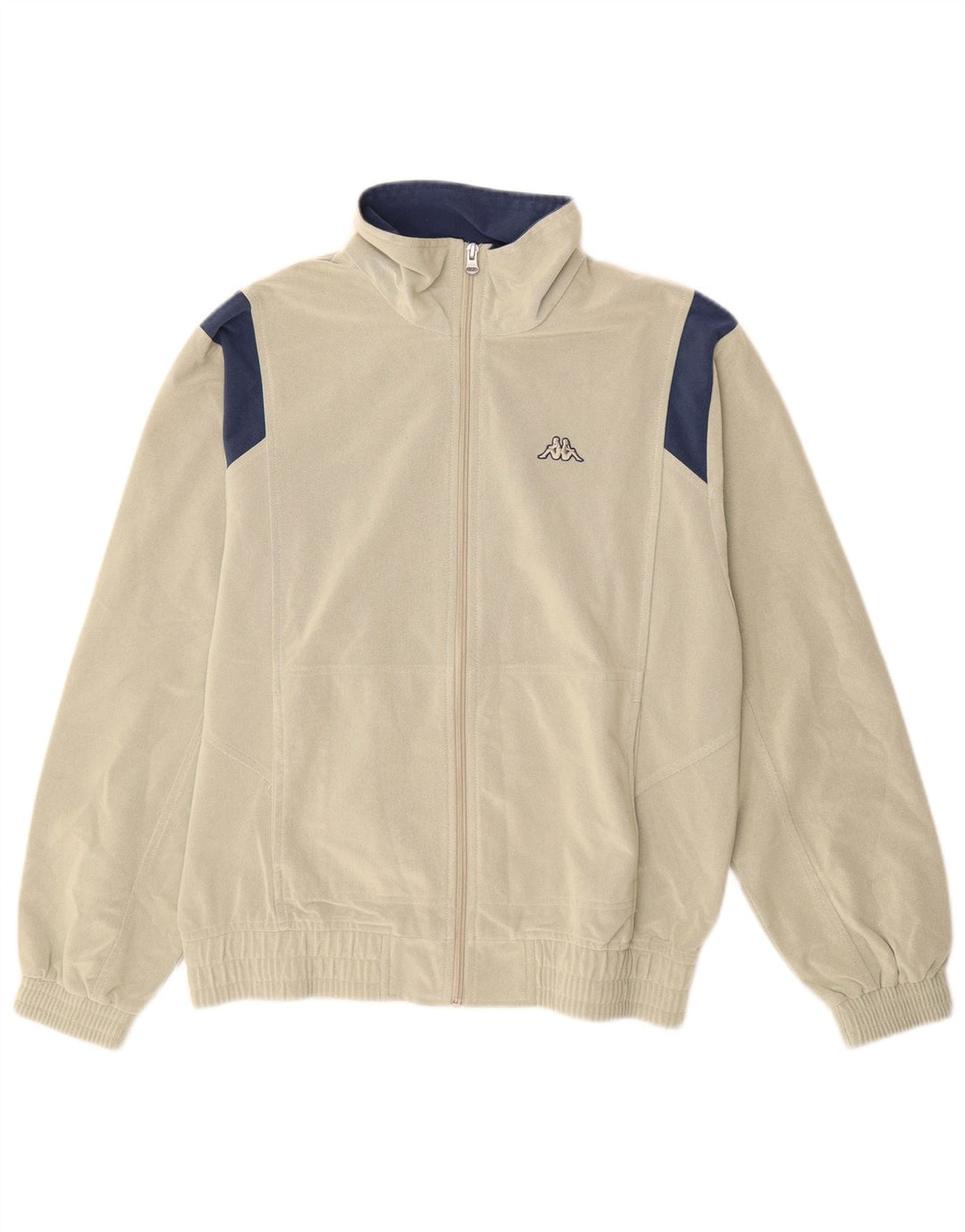 KAPPA Træningsdragt til mænd, topjakke, lille Beige Colourblock Polyester