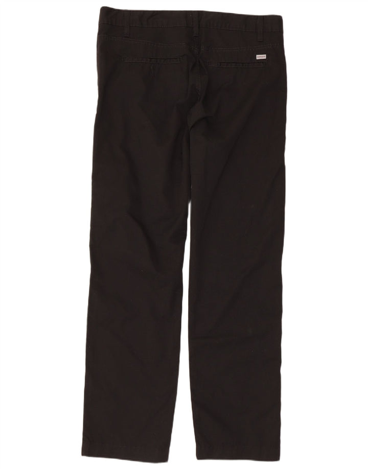 CARHARTT Straight Chino-bukser til mænd W34 L32 Sort bomuld