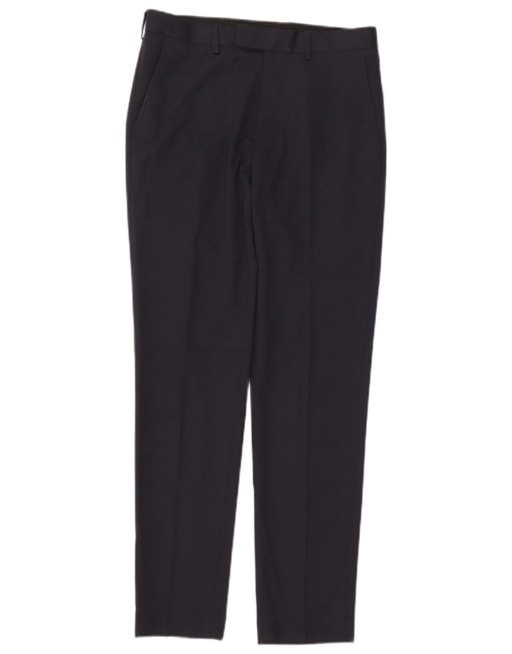 Marks & Spencer Herre Skinny Suit Bukser W30 L31 Marineblå polyester