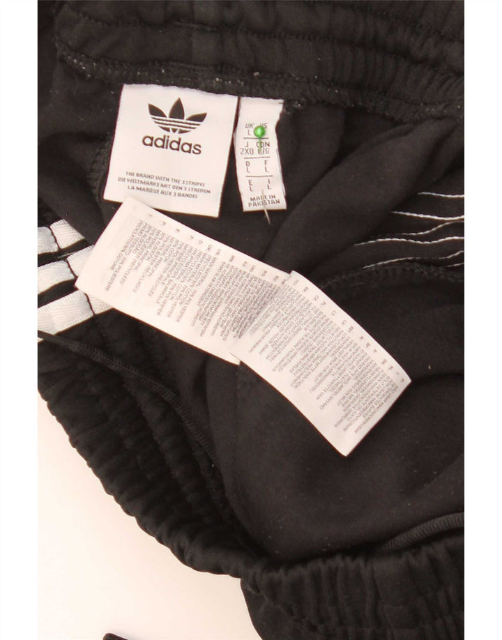 Adidas Mens Tracksuit Trousers Joggers Large  Black Polyester