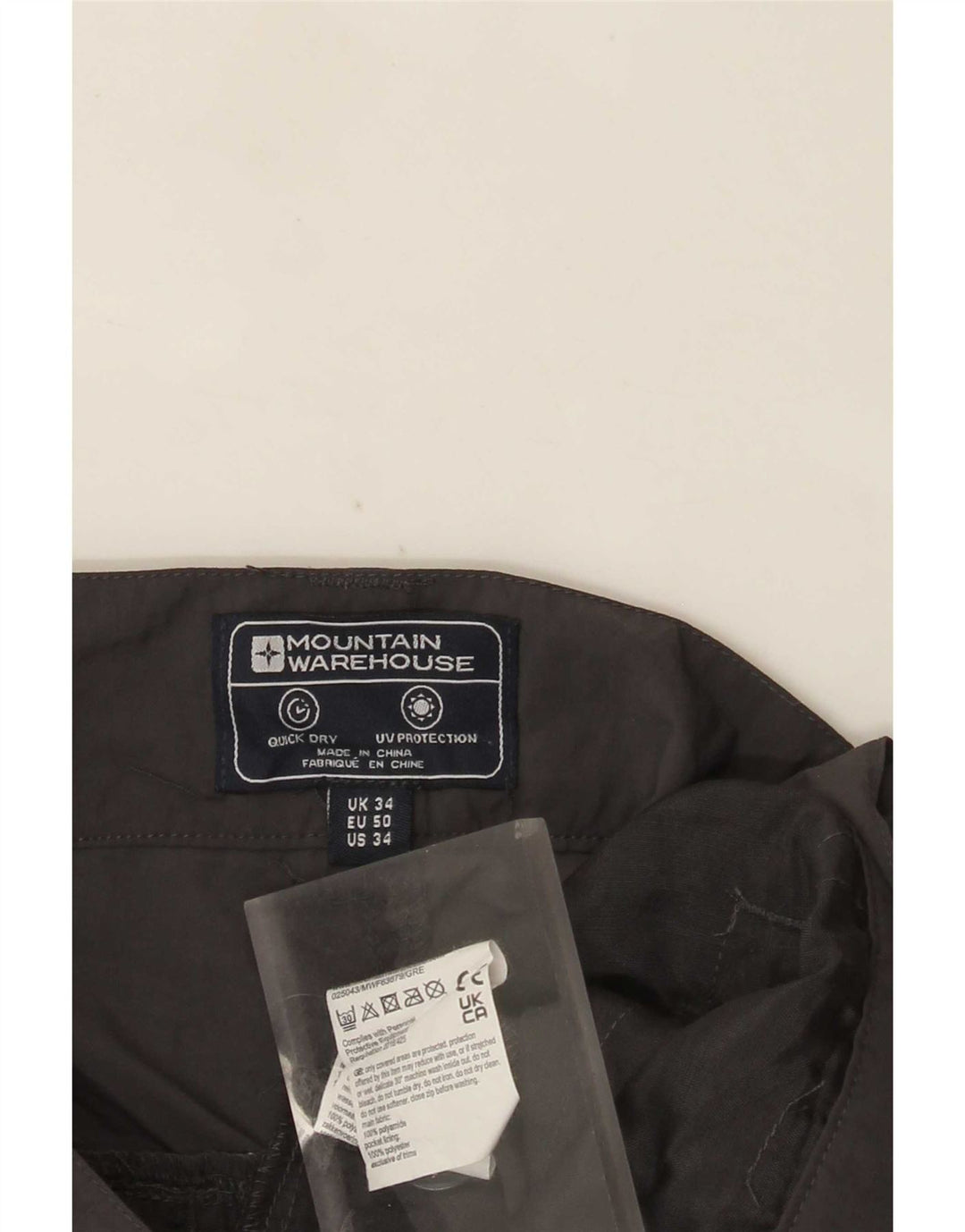 Mountain Warehouse Herre Cargo Shorts W34 Large Grå Polyamid