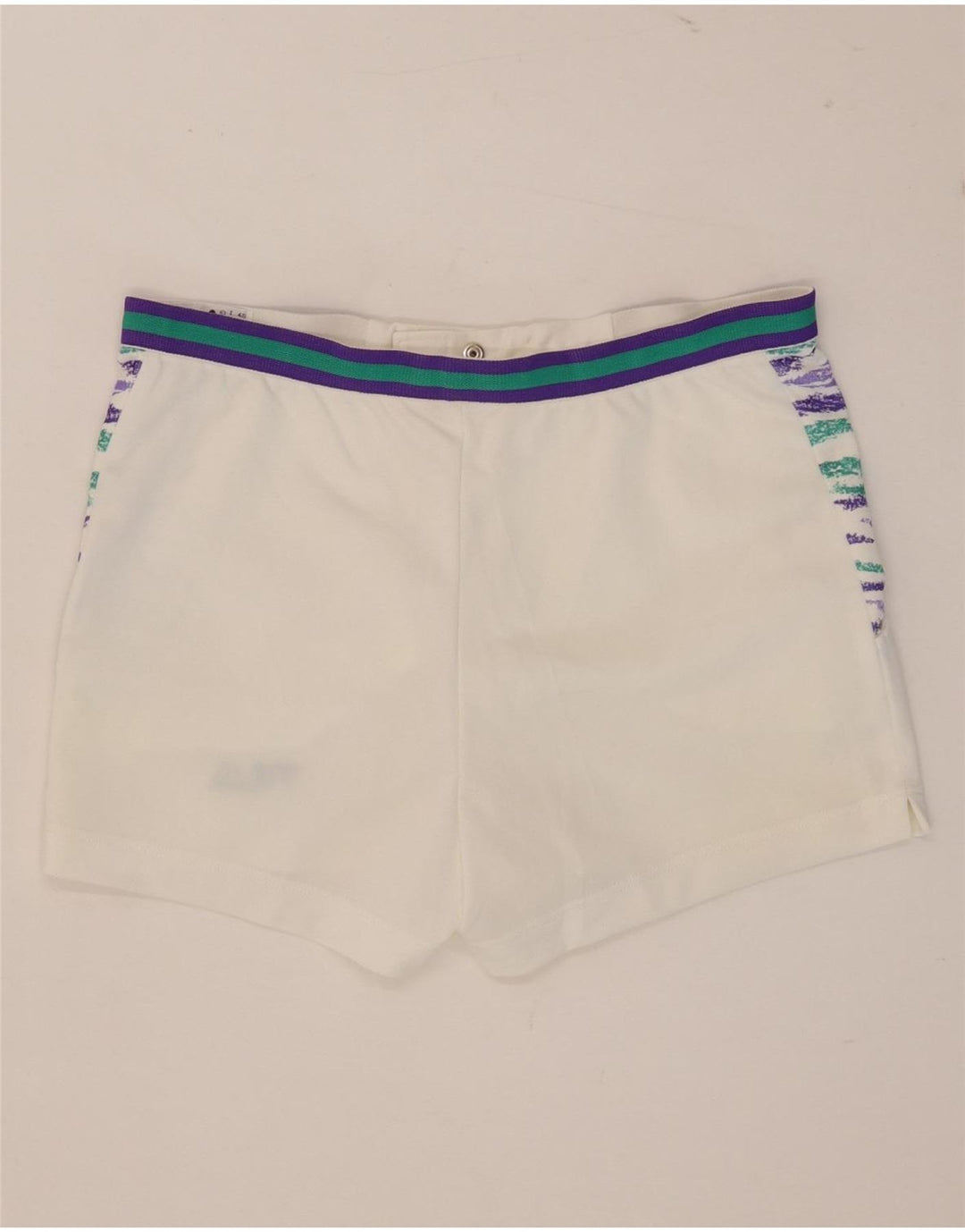 Fila Herre Casual Shorts IT 48 Medium W32 Hvidstribet polyester