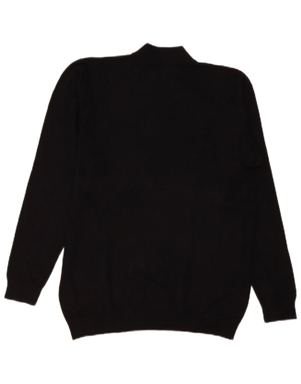 Zara Herre Turtle Neck Jumper Sweater Medium Sort Viscose