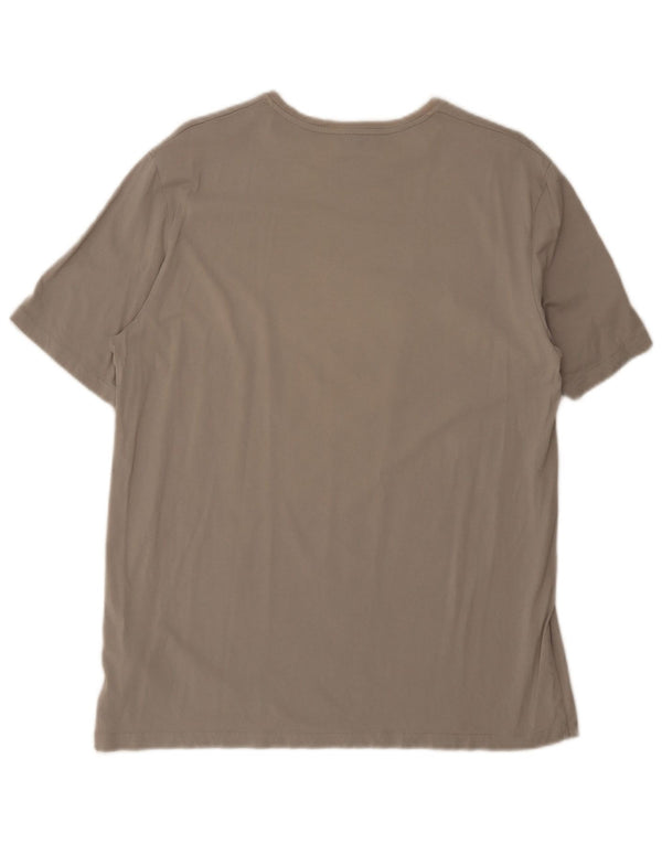 Cos Herre Grafisk T-Shirt Top XL Grå Bomuld