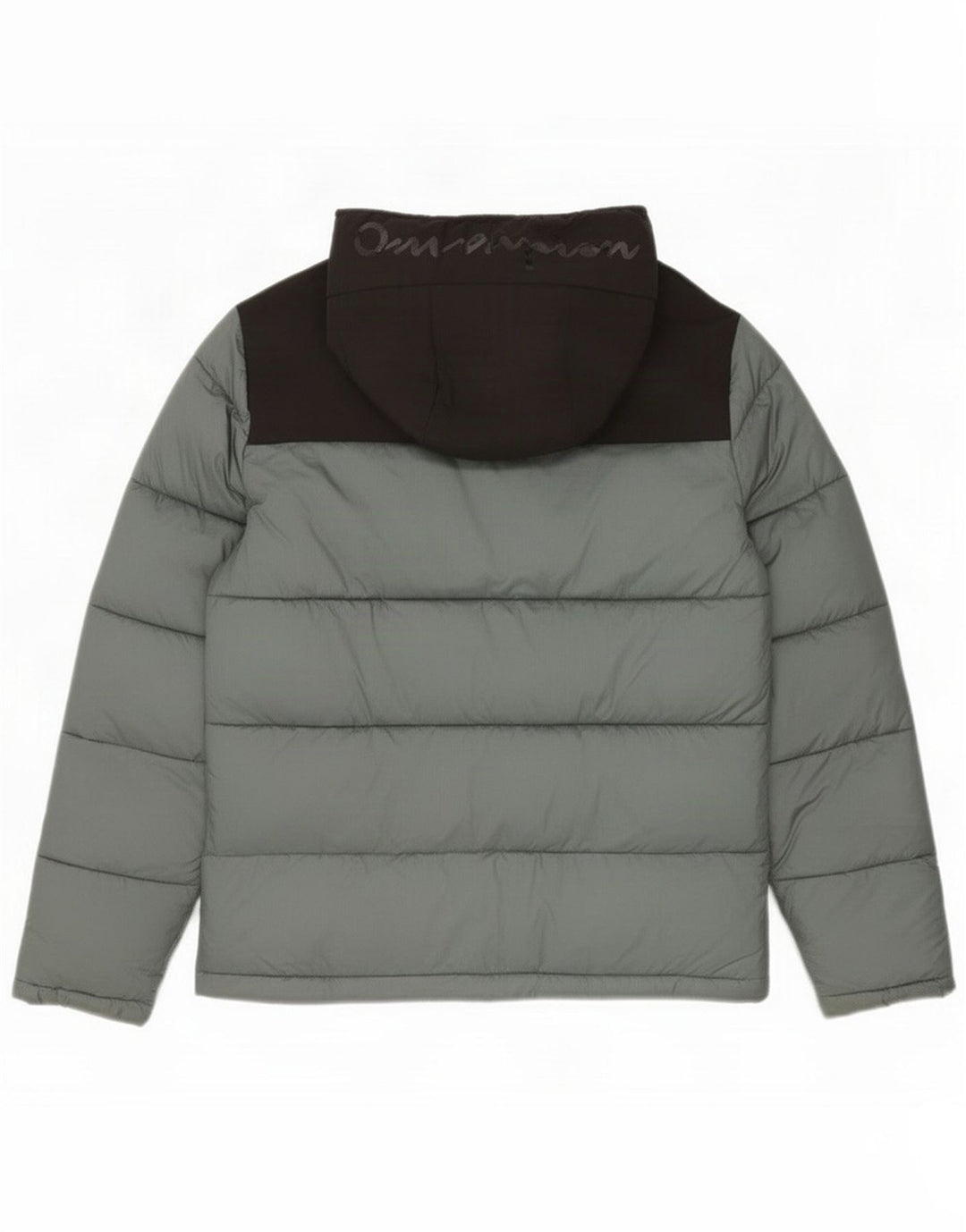 Champion Herre hættepolstret jakke UK 36 Small Grey Colourblock Polyamid