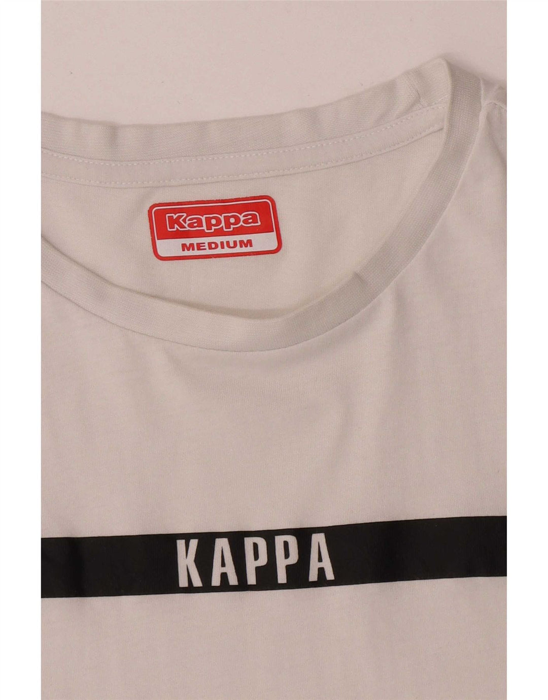 Kappa Herre T-shirt Top Medium White Colourblock