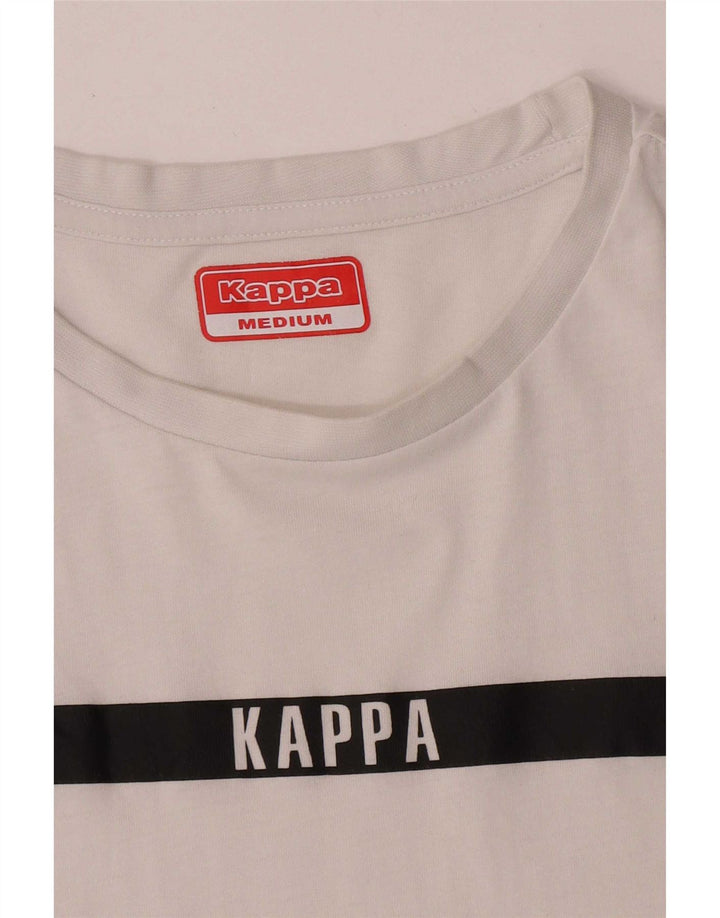 Kappa Herre T-shirt Top Medium White Colourblock