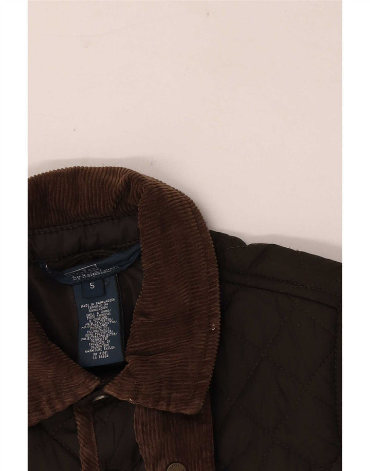 Polo Ralph Lauren Drenge quiltet jakke 4-5 år Khaki Polyester