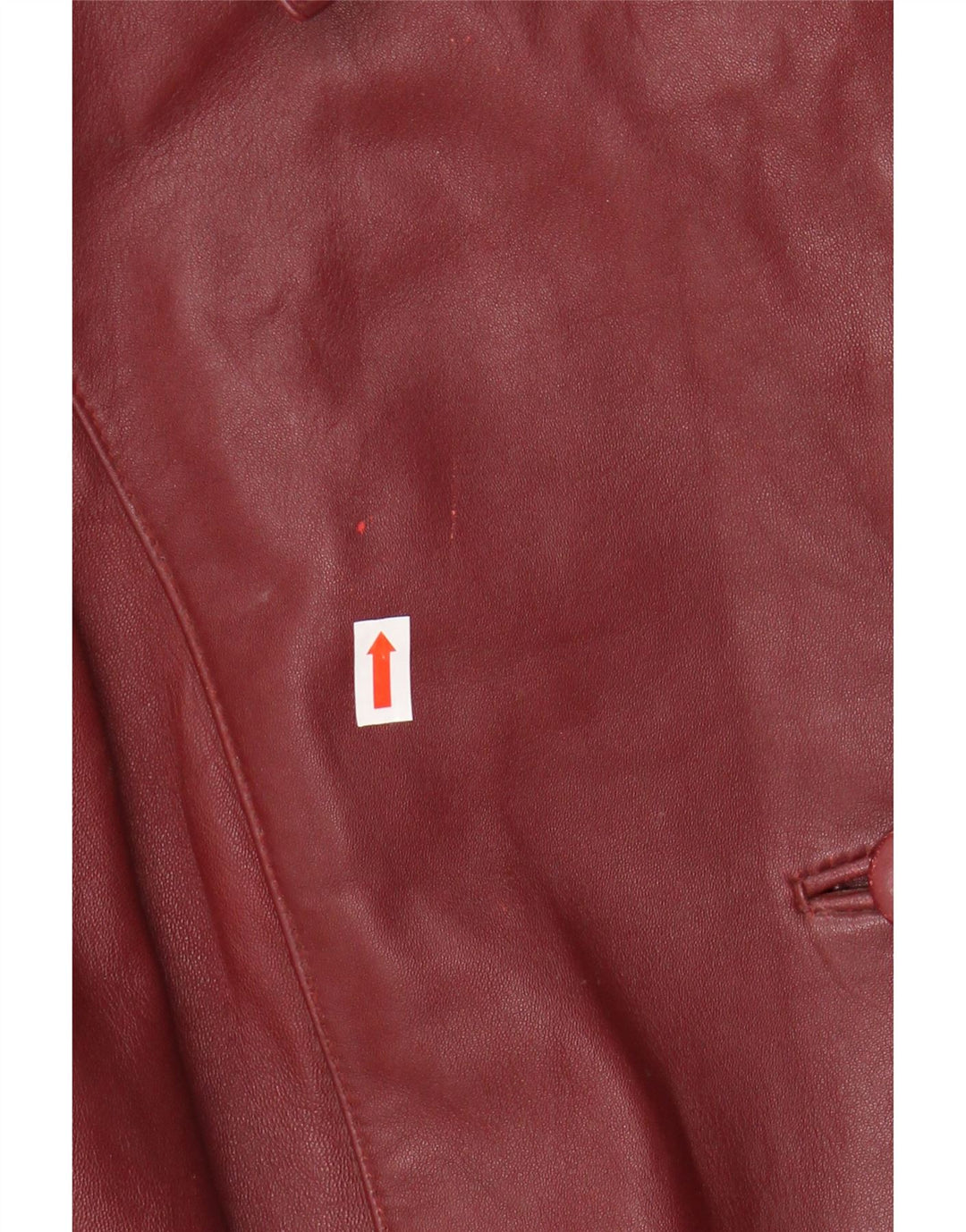 Barisal Dame Oversized Læderfrakke EU 48 2XL Maroon Læder