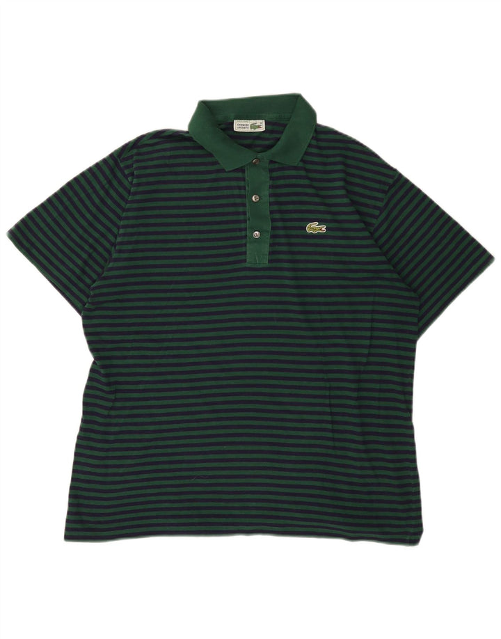 Lacoste herre poloskjorte str. 4 Medium Grøn nålestribe
