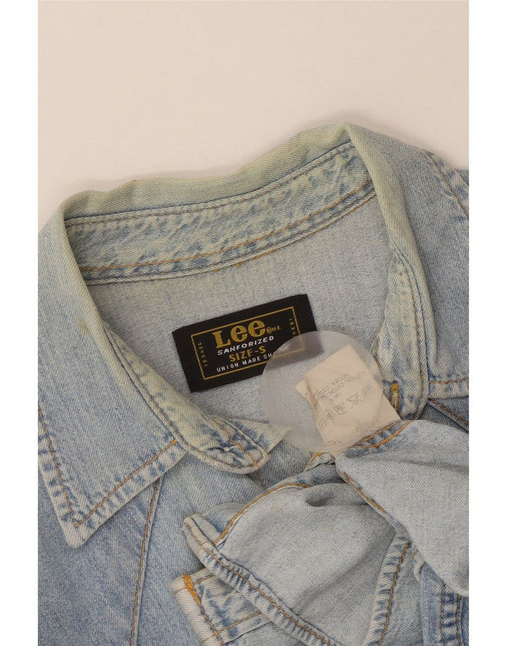 Lee Herre denimskjorte lille blå bomuld