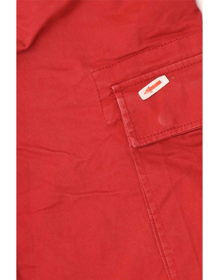 Timberland Herre Relaxed Fit Cargo Shorts W31 Medium Red Bomuld