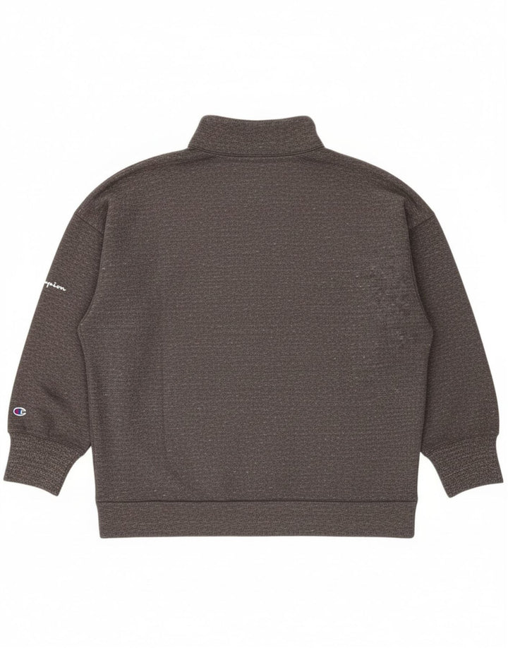 Champion Womens Oversized træningsdragt Topjakke UK 14 Medium Grey Flecked