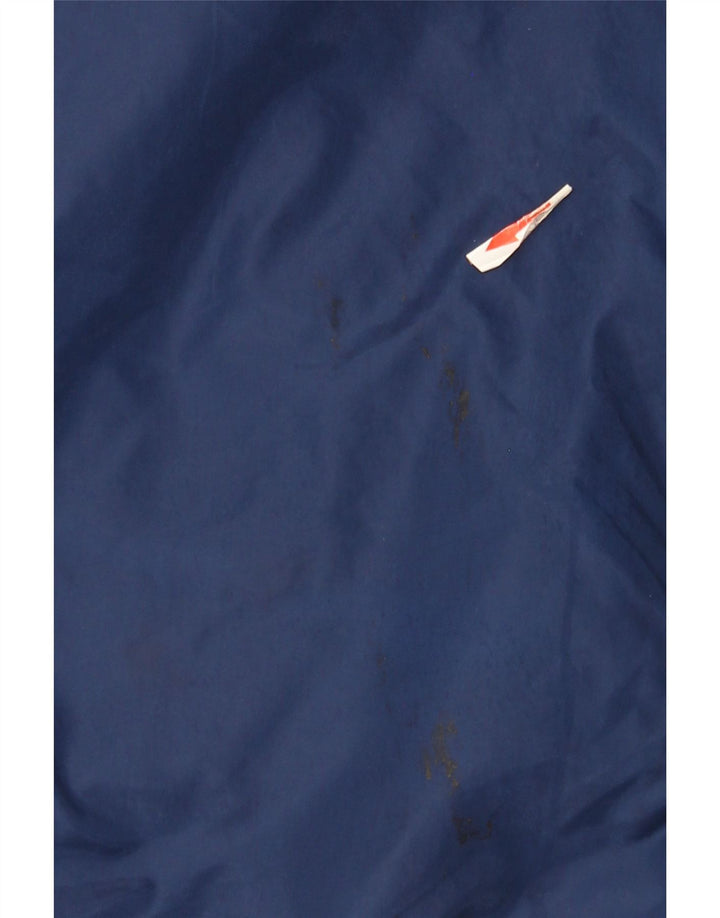Nike Herre Graphic Windbreaker Coat UK 42 XL Navy Blue Nylon