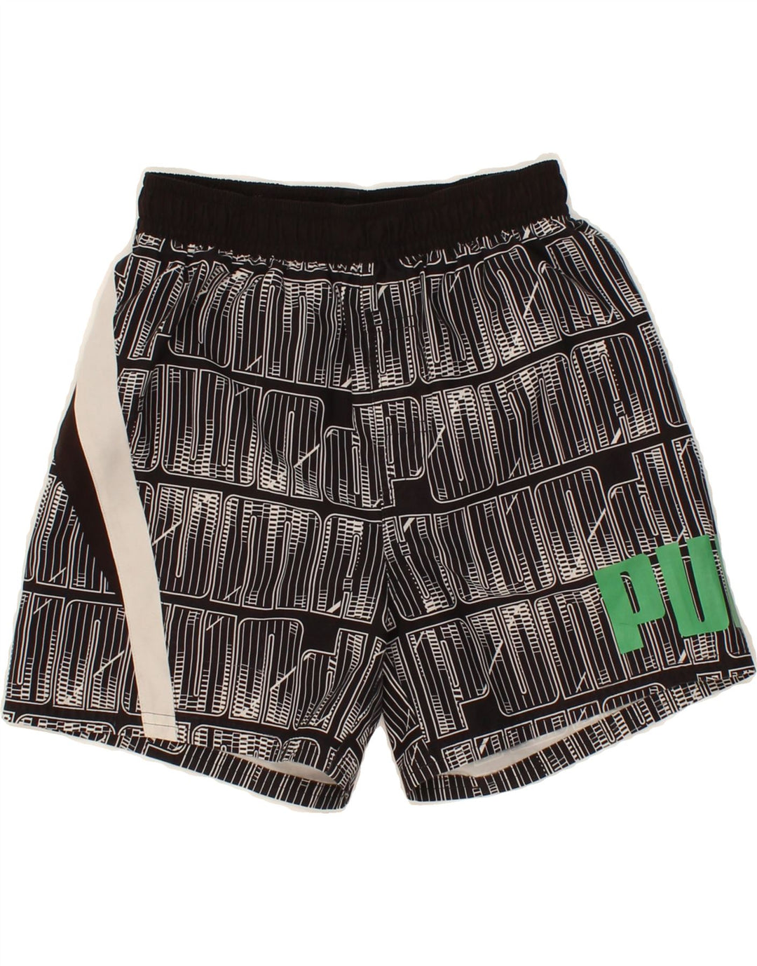 PUMA Boys Graphic Sport Shorts 9-10 Years Black Vintage Puma and Second-Hand Puma from Messina Hembry 