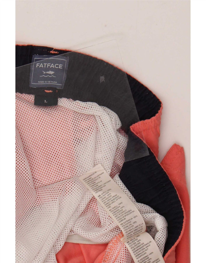 Fat Face Badeshorts til mænd Large Orange Polyester