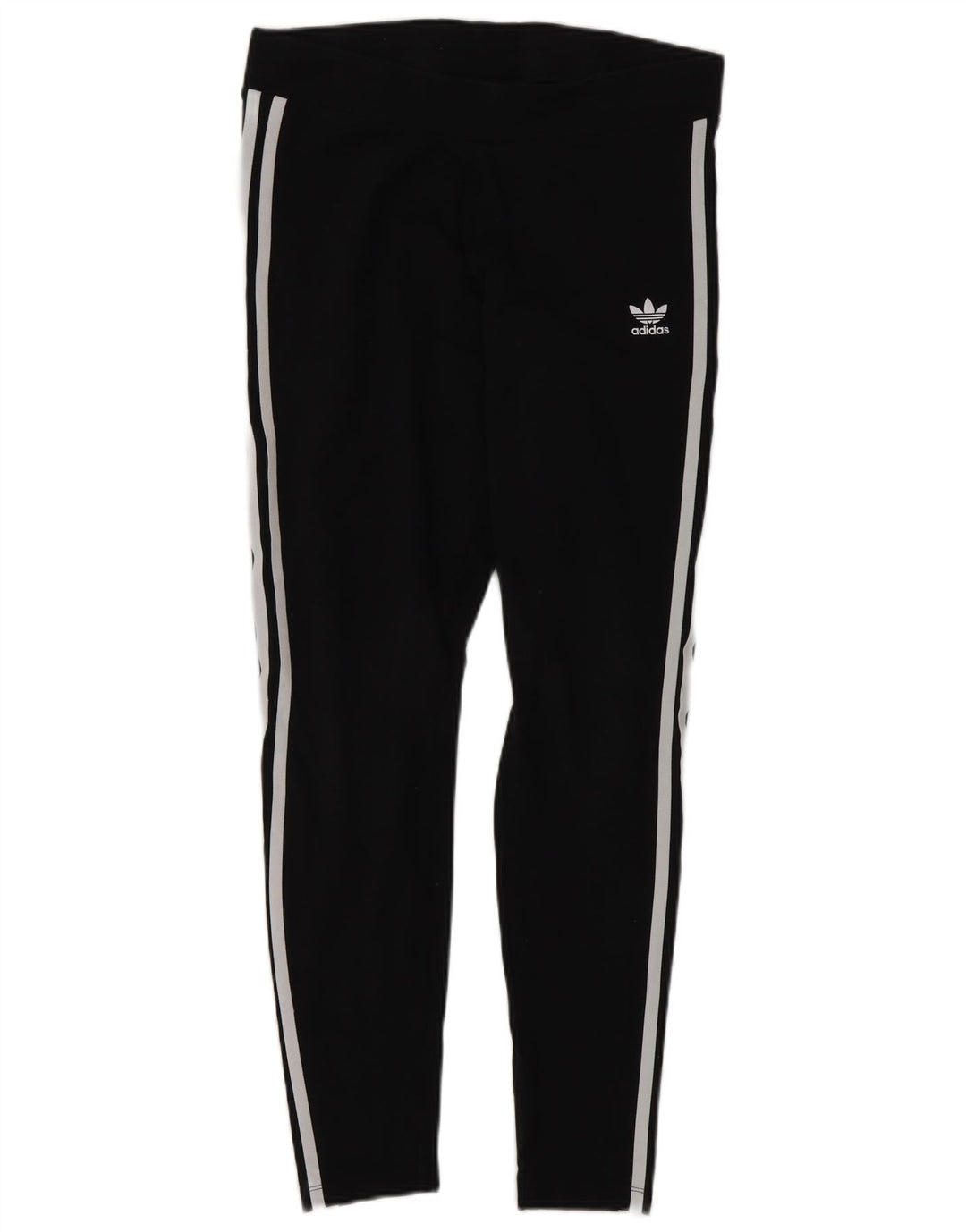 Adidas Dame Leggings UK 14 Medium Sort Bomuld