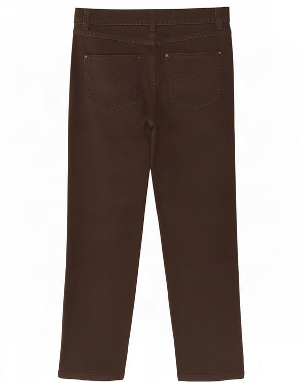 Marks & Spencer Lige fritidsbukser til kvinder UK 18 XL W36 L28 Brun