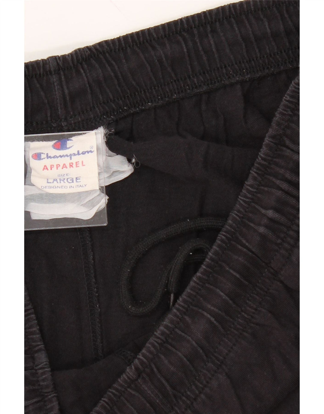 CHAMPION Mens Tracksuit Trousers Large  Black Vintage Champion and Second-Hand Champion from Messina Hembry 