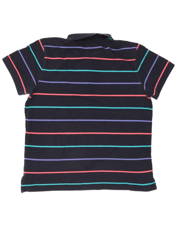 Besætningstøj Herre poloshirt 3XL marineblå stribet bomuld