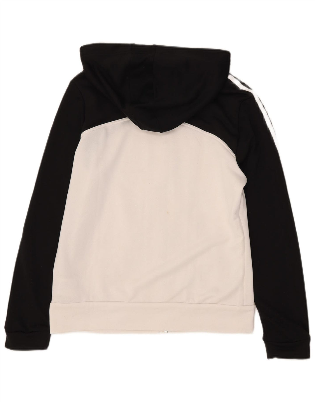 Adidas Dame Hættetrøje Sweater UK 16 Large White Colourblock Polyester