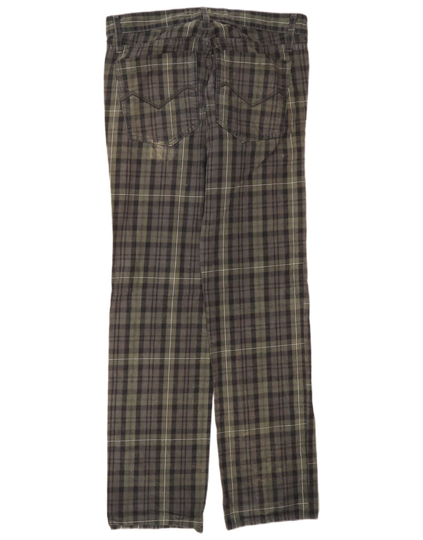 Energie Herre Straight Casual Bukser W33 L34 Khaki Check