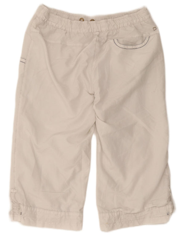 Puma Womens Bermuda Sport Shorts UK 10 Small White Nylon
